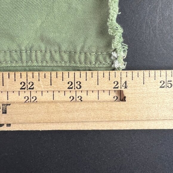 Mother Pants Women 26x24* High Rise Private Green Patch Pocket Ankle Fray Tag 24 - Picture 12 of 16